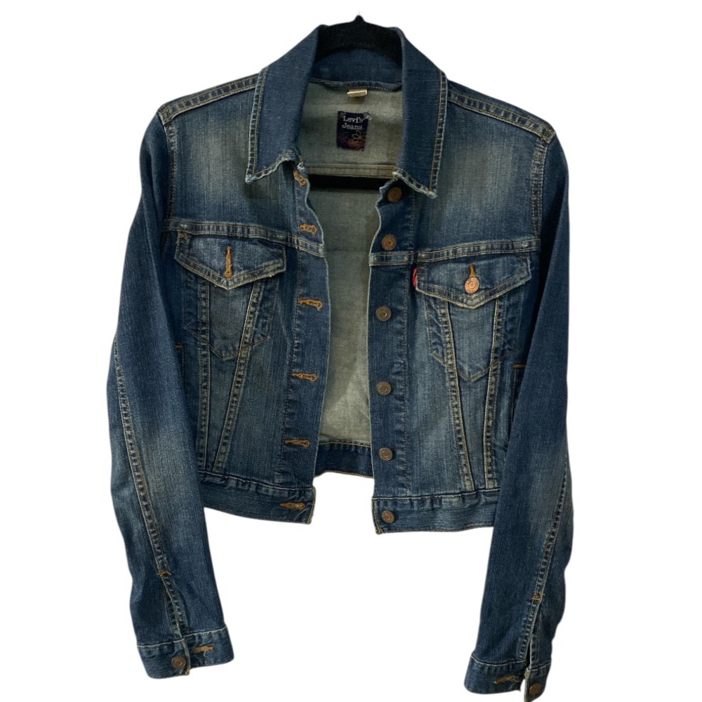 Levi's Floral Embroidered Denim Jacket
